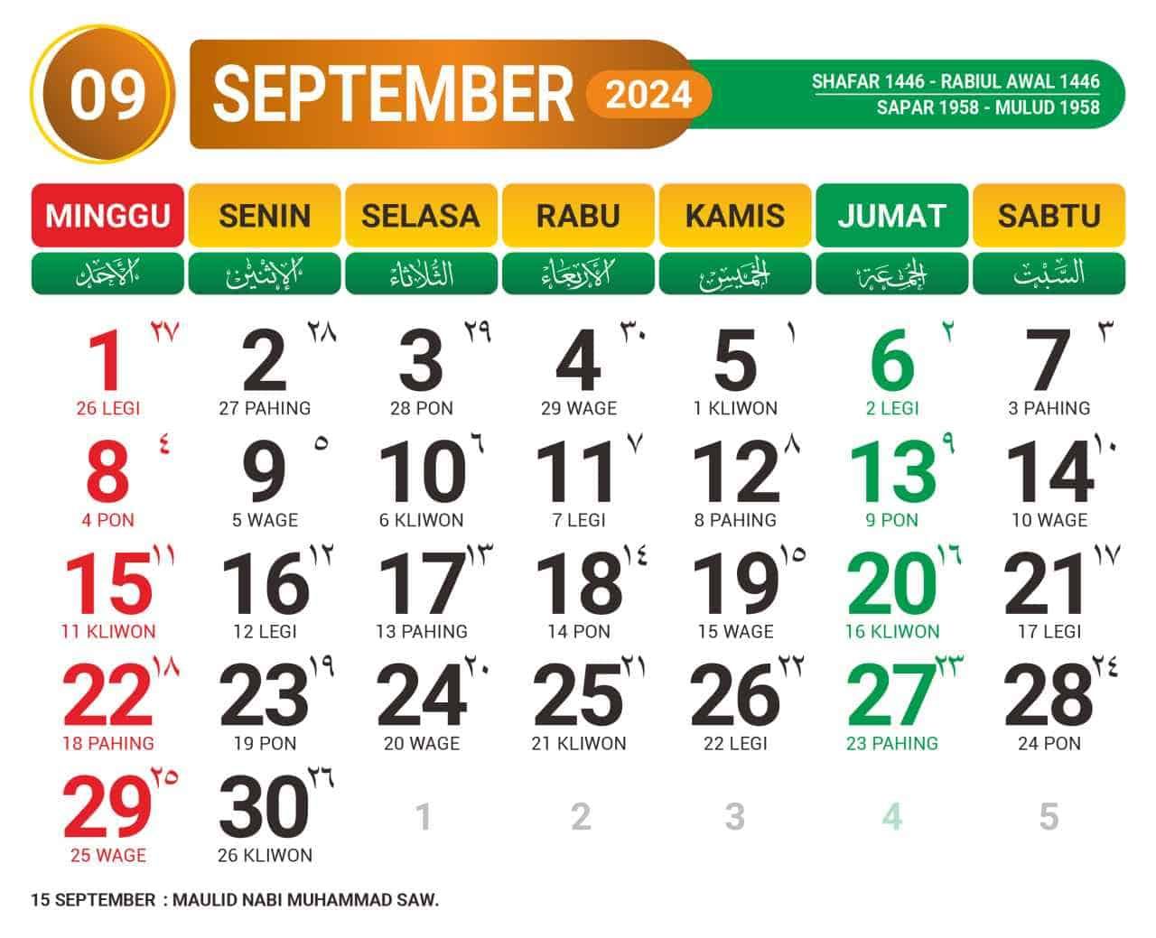 Kalender Jawa 2024 Lengkap Dengan Tanggalan Jawa Weton Dan Pasaran Jawa 7668