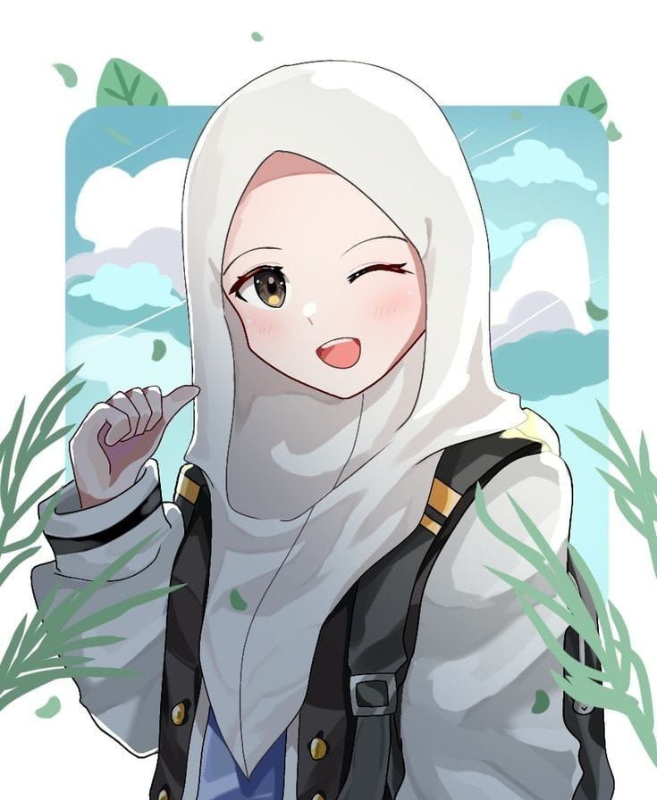 10 Gambar Anime Cewek Cantik Lucu Berhijab 8329