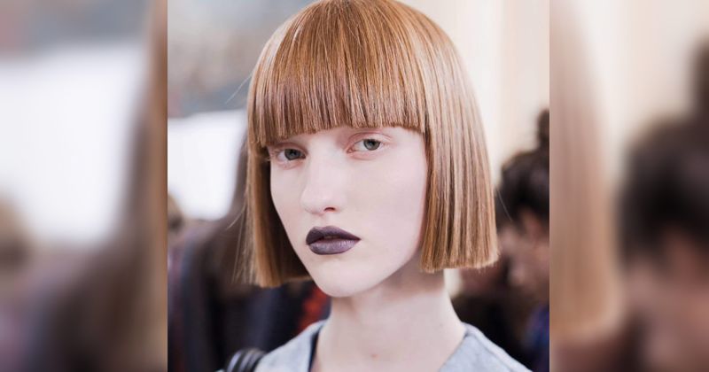 5. Blunt bob with bangs