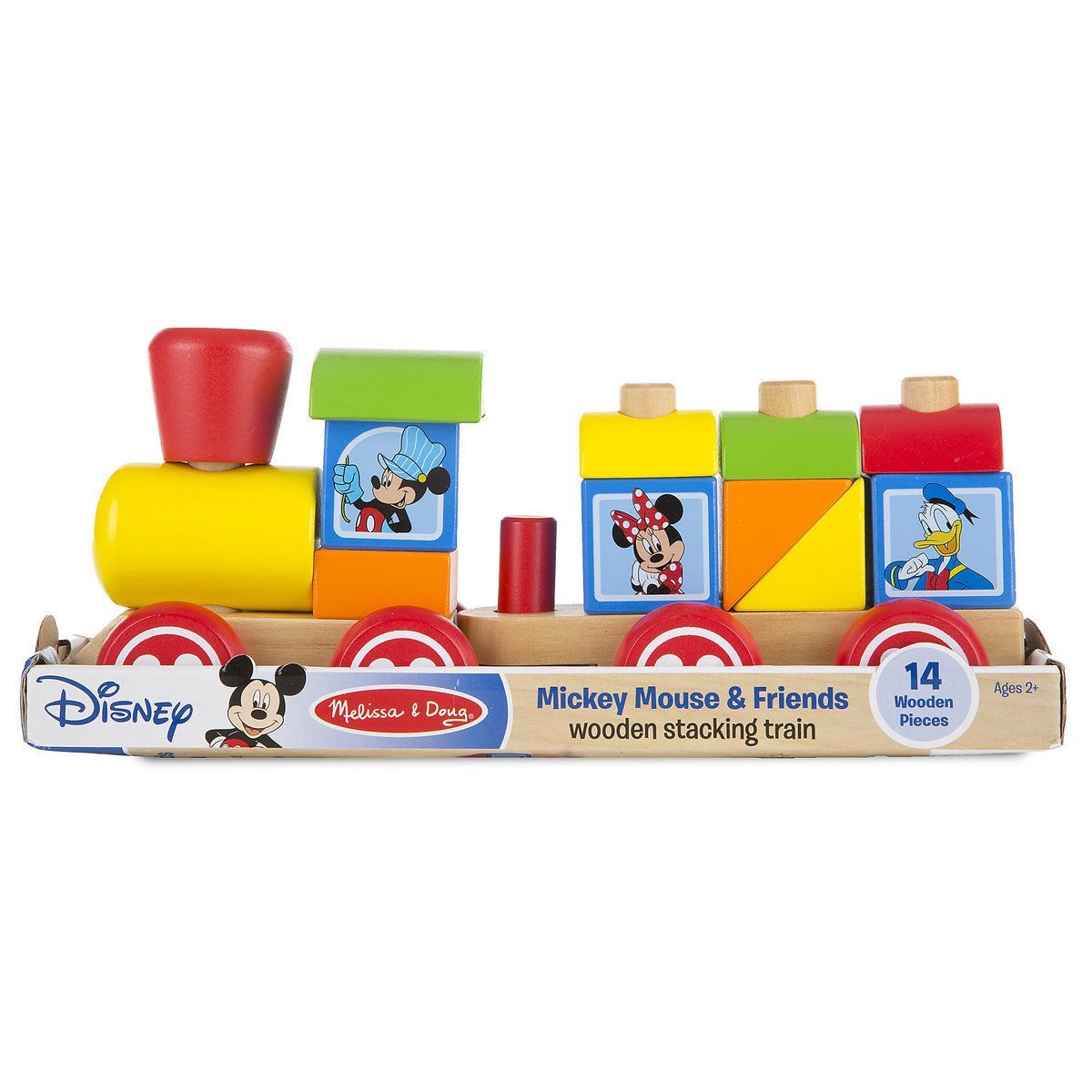 7. Mickey Mouse and Friends Wooden Stacking Train