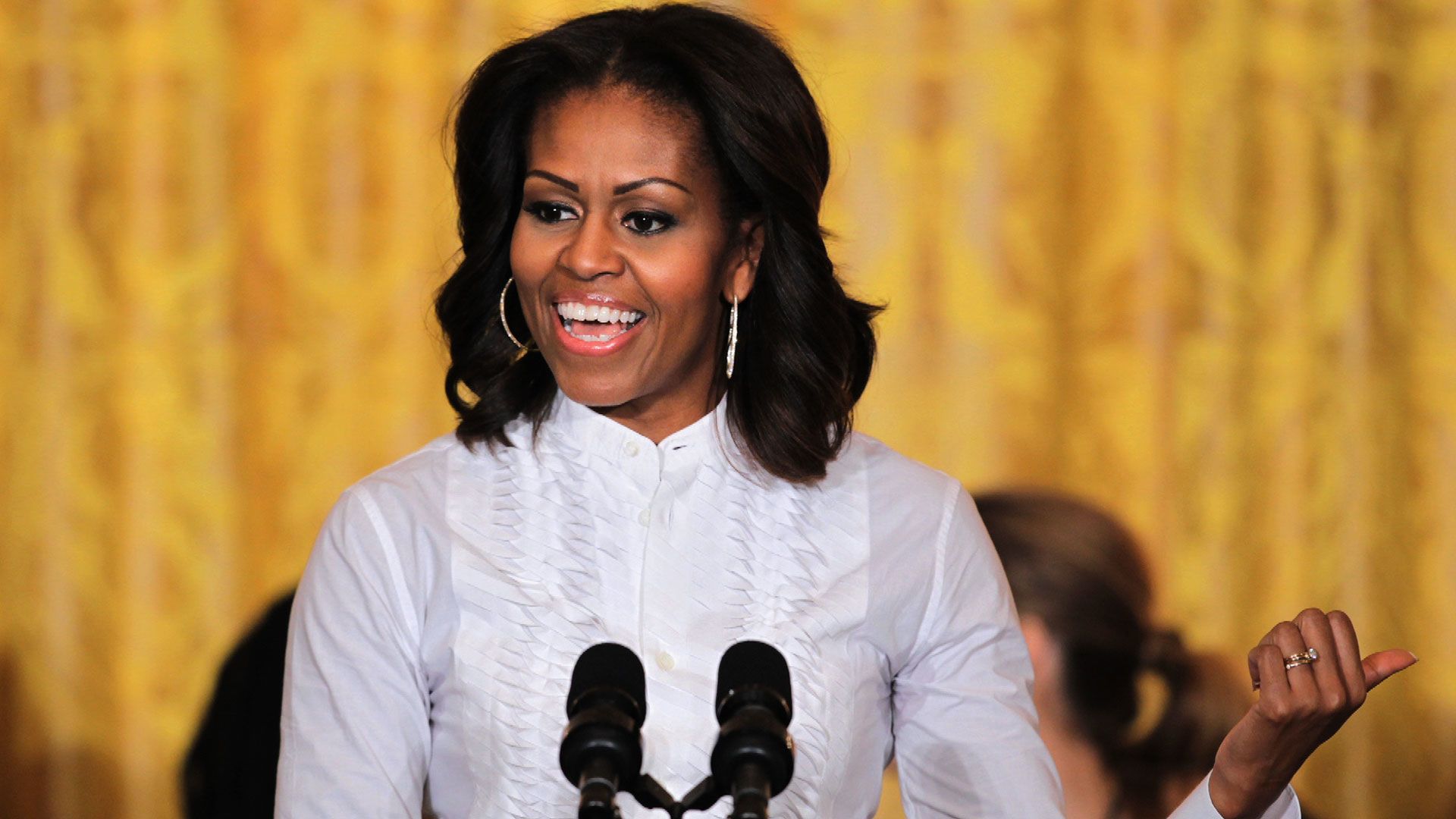 Michelle Obama berbicara mengenai pendidikan perempuan
