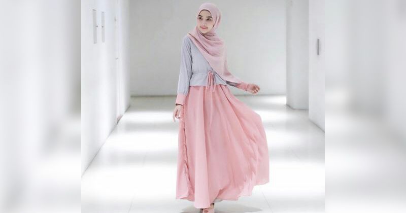 3. Soft pink dress