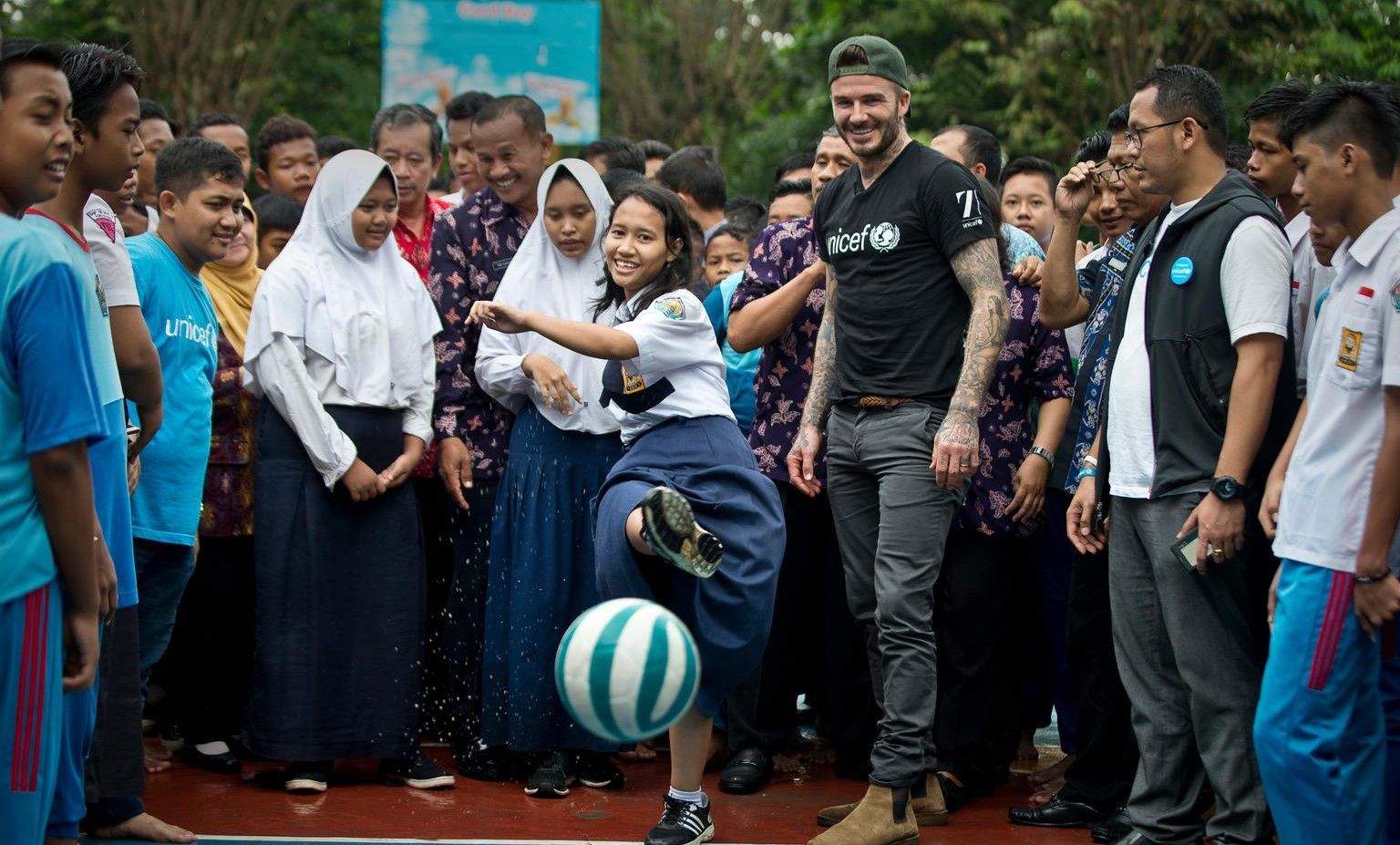 David Beckham Mengunjungi Indonesia Kampanye UNICEF ENDViolence