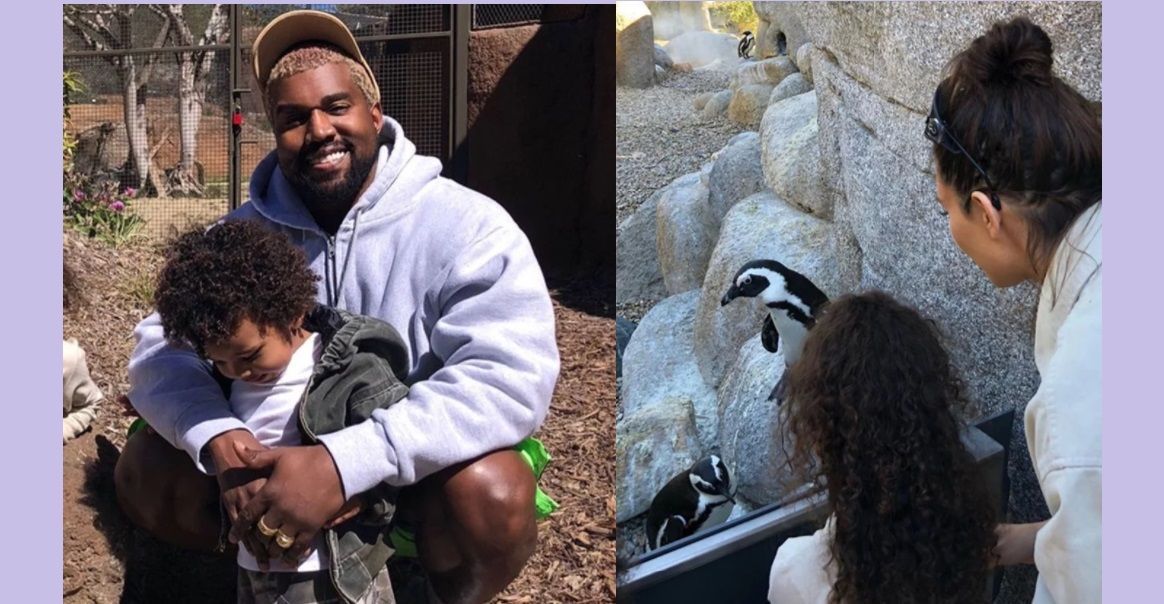 Ini Momen Seru Kim Kardashian & Kanye West Ajak Anak ke Kebun Binatang