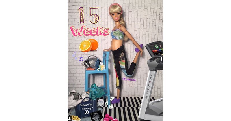 Kehamilan ketiga, Barbie tetap selalu fit