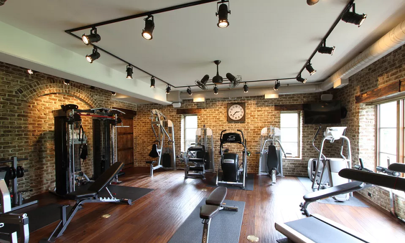 2. Rustic home gym