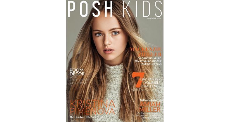 3. Menjadi model majalah Posh Kids