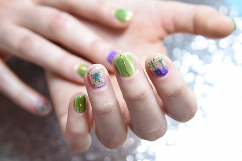 6. Jelly nail art
