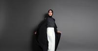 5. Padukan long cardigan high heels