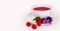 3. Minum teh raspberry