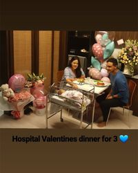 3. Raisa Hamish Daud merayakan Valentine rumah sakit