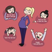 1. Berbagai pendapat orang tentang kehamilanmu