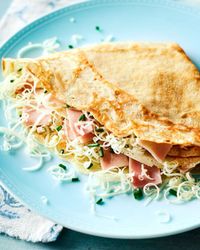 6. Ham and cheese crepes