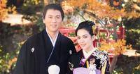 3. Foto saat kedua memakai baju kimono 