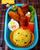 5. Menciptakan anak ayam dari nasi kuning
