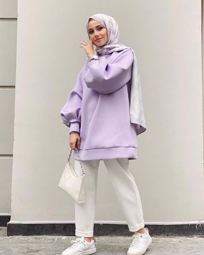 Model baju cheap casual hijab