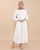 5. Gamis Wanita Flannel Lengan Panjang Kotak Putih Art. 0566-11130 - Benhill