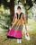 1. Maxi dress warna cerah dari Shareefa Daanish