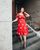 9. Penampilan manis Chelsea Olivia dress merah bermotif polkadot putih