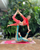 6. Pose Acro Yoga Inul seperti melayang pakaian indahnya