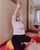 2. Siti Badriah menjalani prenatal yoga saat memasuki trimester ketiga