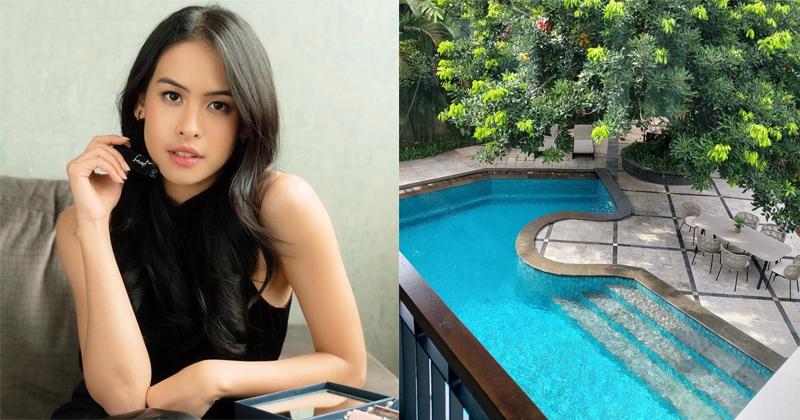 8 Foto Kolam Renang Maudy Ayunda, Estetik seperti Bali