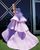 3. Pleated layered dress ungu