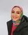 8. Hijab colorful jaket hitam