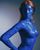 1. Bertubuh biru, A Geraldine tiru penampilan Mystique lekukan tubuh indah