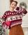 4. Knit sweater rok bahan denim