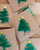 3. Kartu ucapan Natal replika pohon Natal