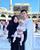 6. Masya Allah, harmonis foto keluarga Nadlyne, Mamina, Papina depan Kakbah
