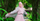 3. Tampil kalem warna baby pink gamis hijab segi empat warna senada