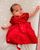 2. Baby Nova tampil menggemaskan dress berwarna merah