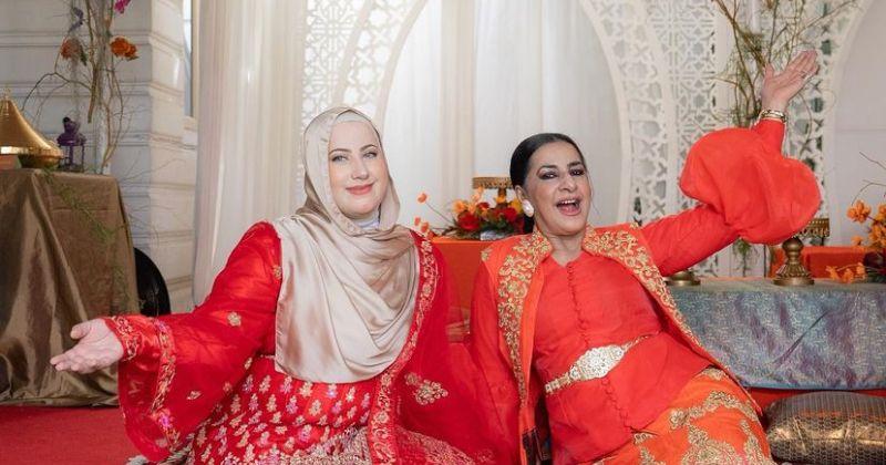 7 Potret Tasyi Mama Ala, Kompak Gunakan Baju Merah saat Lebaran
