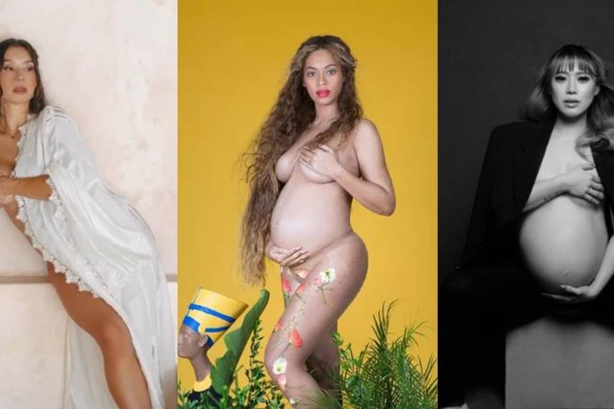 12 Foto Maternity Artis yang Tampil Telanjang, Berani!