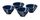 9. STRIMMIG mangkuk, tembikar biru, ukuran 11 cm