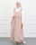 2. Yura Dress berwarna dusty pink terlihat lembut manis