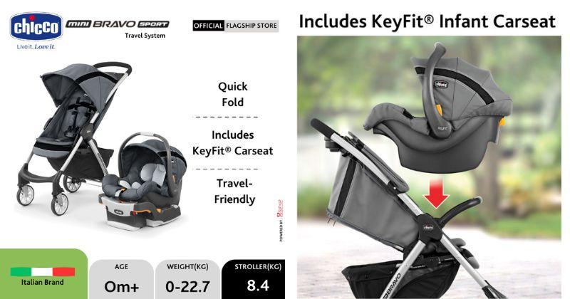 7 Rekomendasi Stroller Car Seat Praktis dan Multifungsi