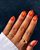 8. Orange aura nails