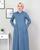 4. Jilbab warna merah muda ceria feminin