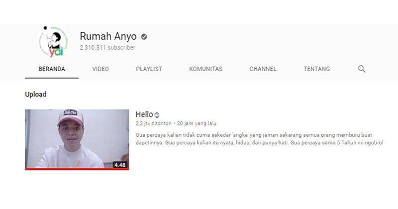 Youtube.com/Rumah Anyo