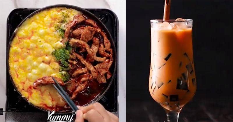 Menu Buka Puasa Hari Ini: Melting Cheese and Beef dan Thai Tea Cincau