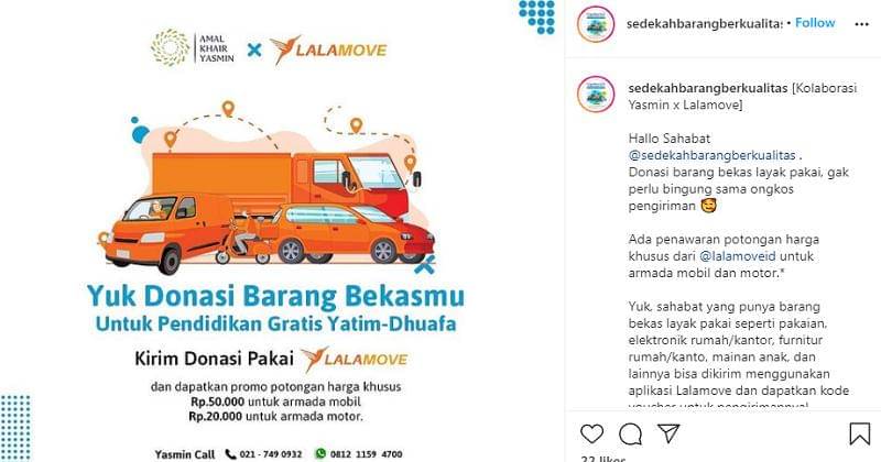 instagram.com/sedekahbarangberkualitas