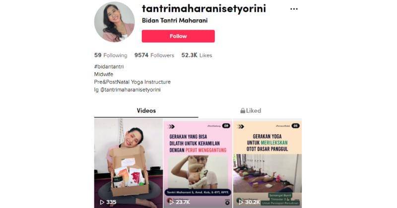 TikTok/tantrimaharanisetyorini