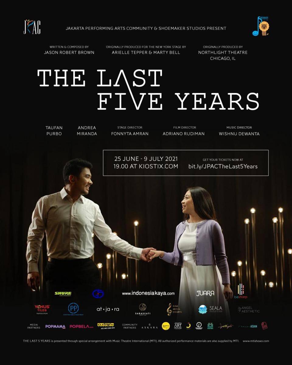 Poster dari pementasan "The Last Five Years". - JPAC