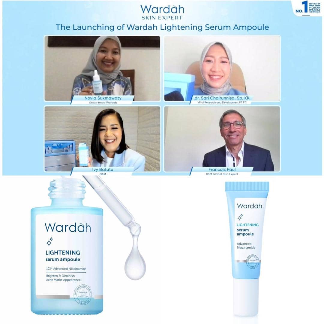 Saat launching of Wardah Lightening Serum Ampoule pada Selasa (21/06/2021). - Wardah