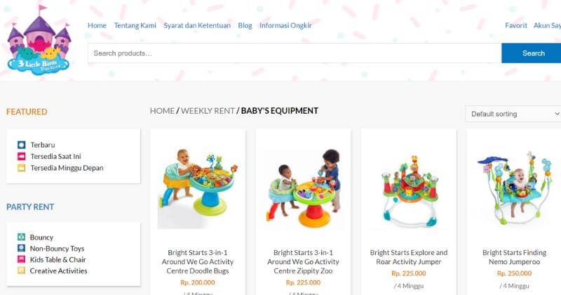 3 Little Birds Toys Rental
