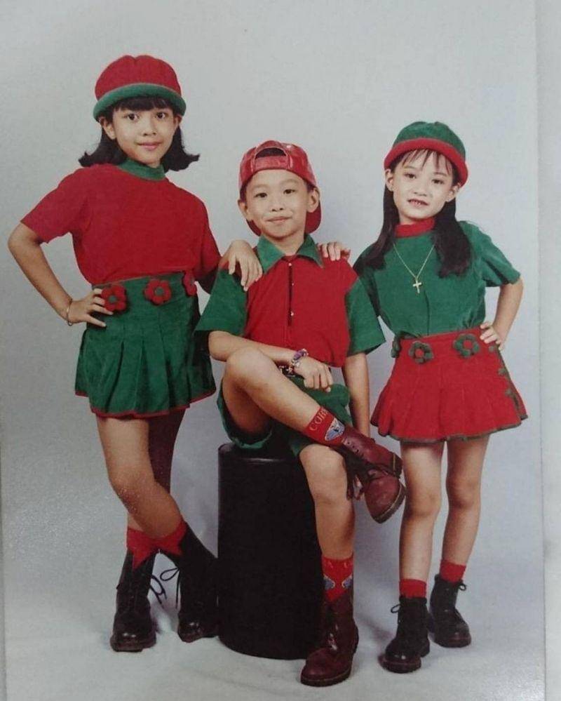Foto Trio Kwek Kwek saat kecil - Instagram.com/leonyvh