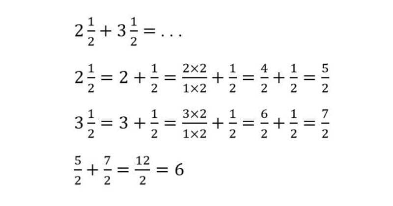 Contoh soal pecahan campuran - Popmama.com/Klaudius Alfon